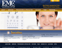 Tablet Screenshot of emc-eyes.com