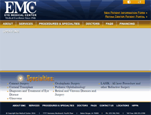 Tablet Screenshot of emc-eyes.net